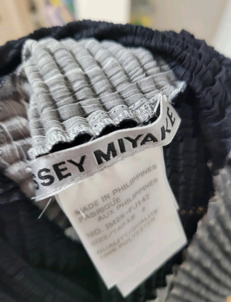 이세이미야케 반목 나시 튜닉 탑 플리츠플리즈 이미지