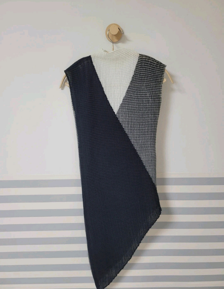 이세이미야케 반목 나시 튜닉 탑 플리츠플리즈 이미지