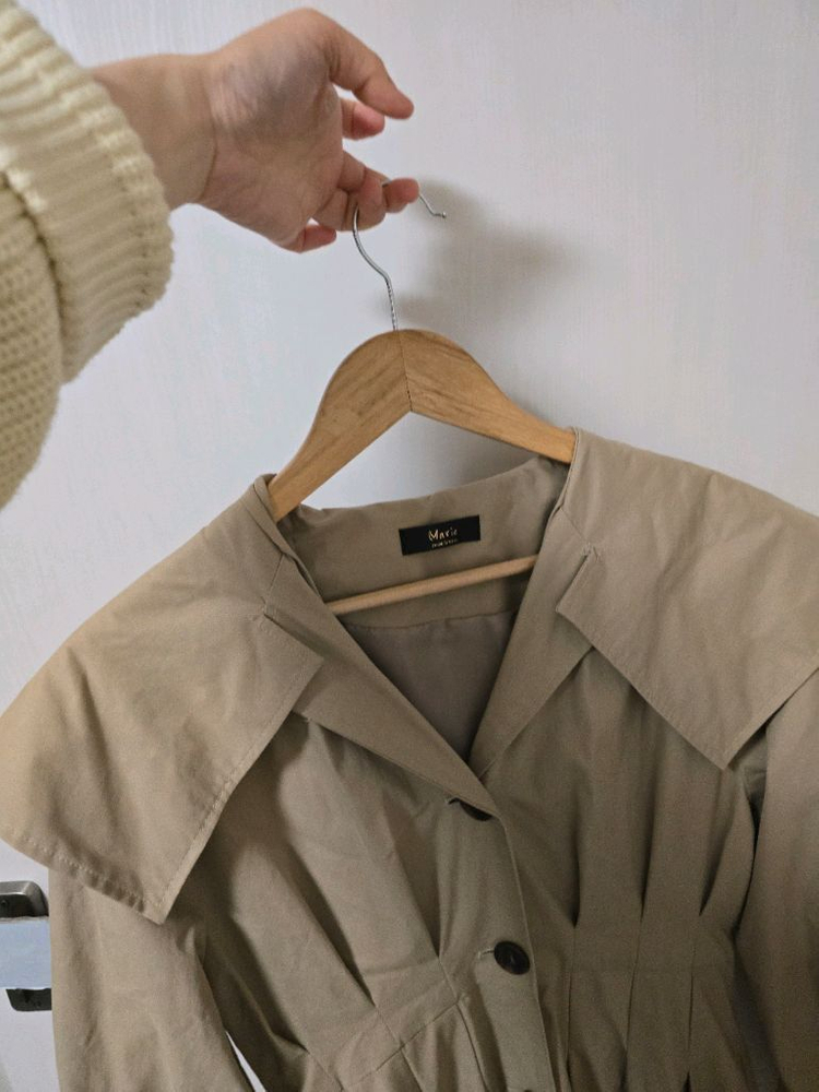 마리마켓 케이프 원피스형 트렌치 이미지