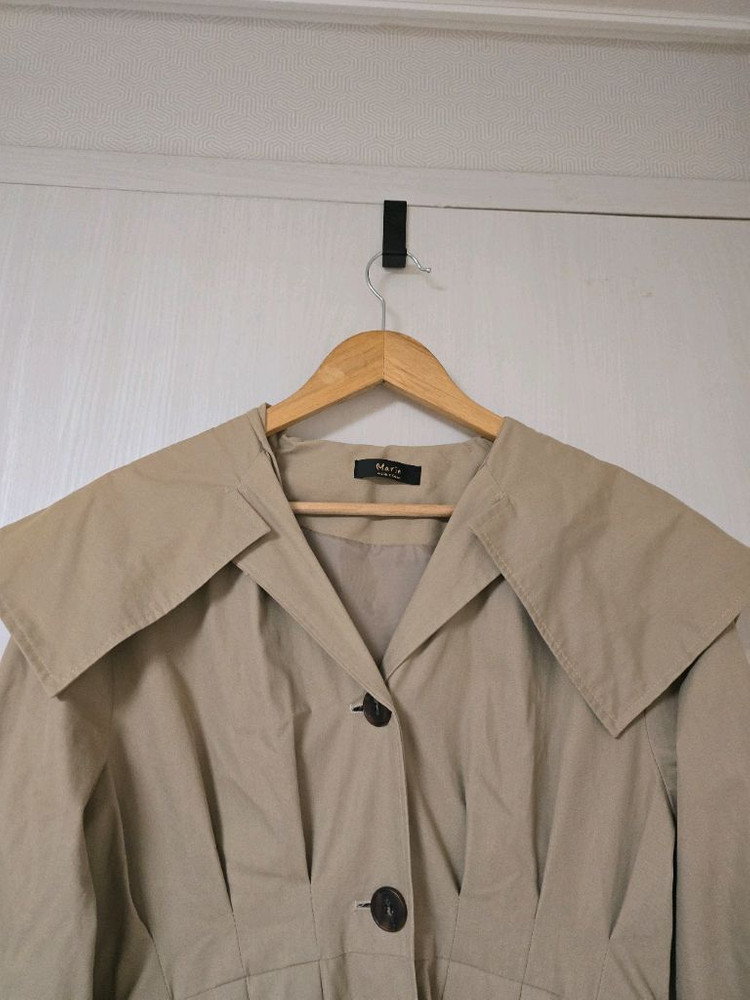 마리마켓 케이프 원피스형 트렌치 이미지