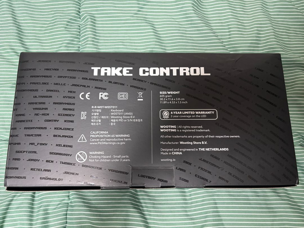 우팅 60HE+ 래피드트리거 키보드 이미지