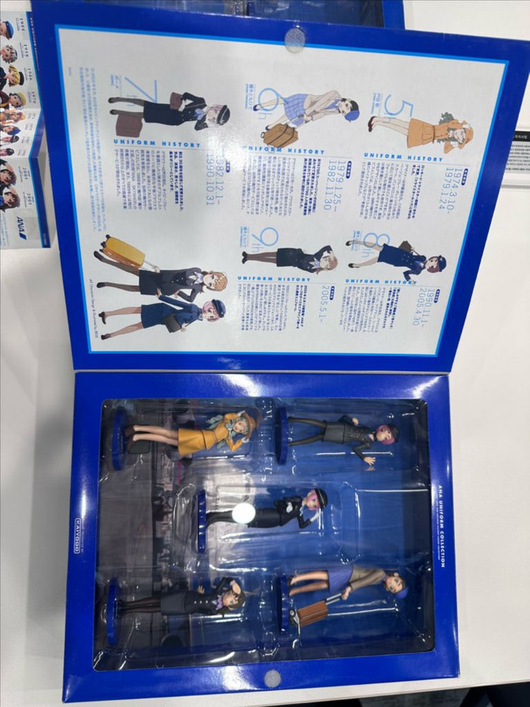 Kaiyodo ANA 유니폼 컬렉션 1, 2 세트 한정 박스 포함 (10종) 이미지