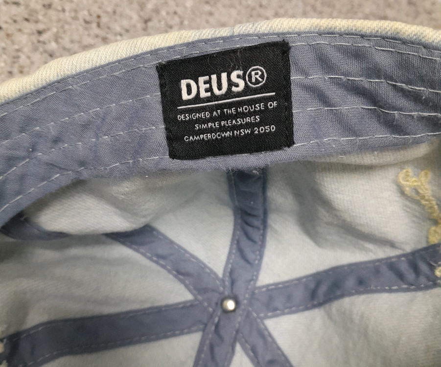 데우스 엑스마키나 빈티지워싱 데님 볼캡 이미지