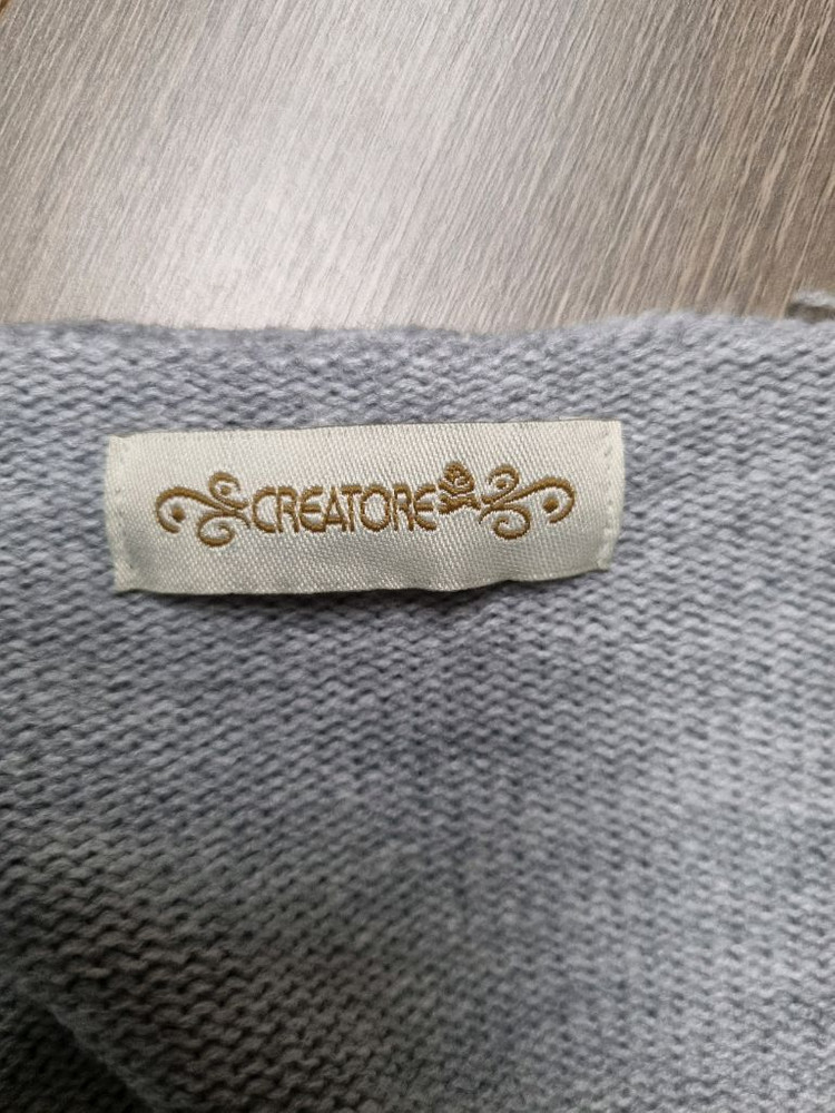 끄레아또레 여성 그레이 니트 롱원피스 66~77사이즈 이미지