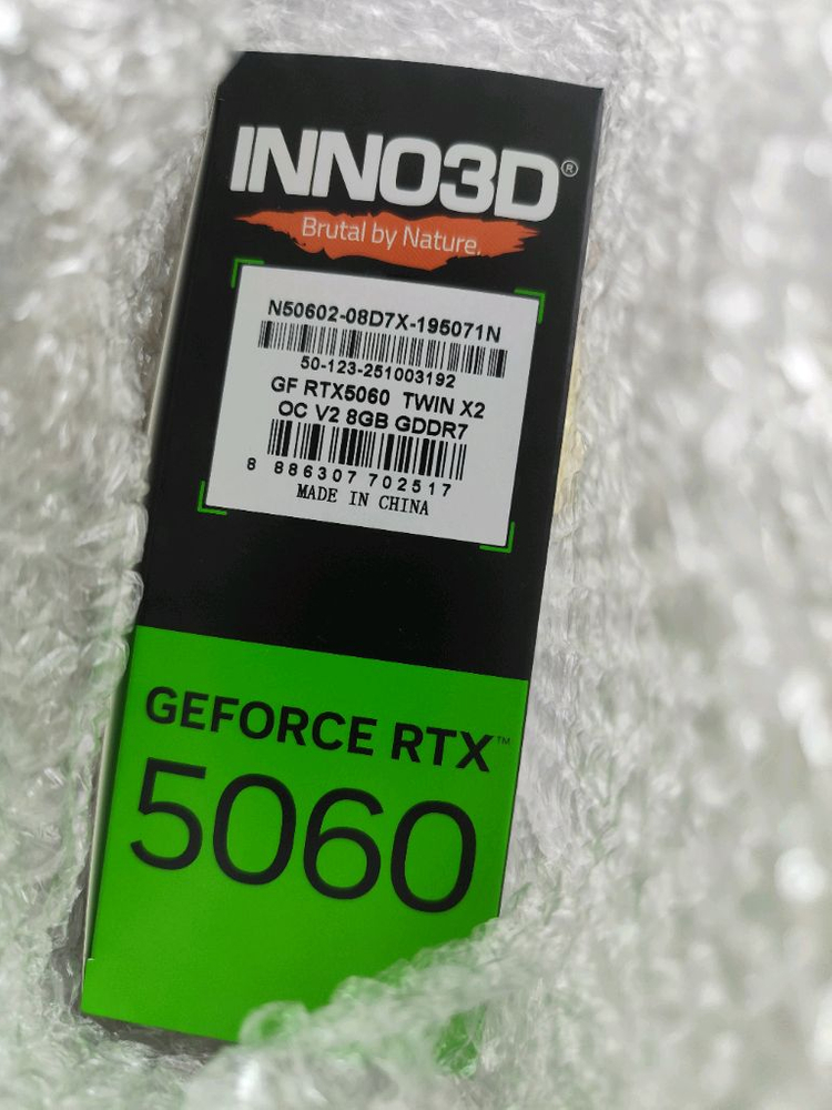 INNO3D GeForce RTX 5060 Twin X2 OC V2 8GB GDDR7 그래픽 카드 새제품 이미지