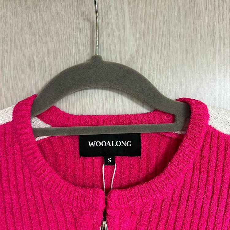 우알롱 반팔집업 새상품 이미지