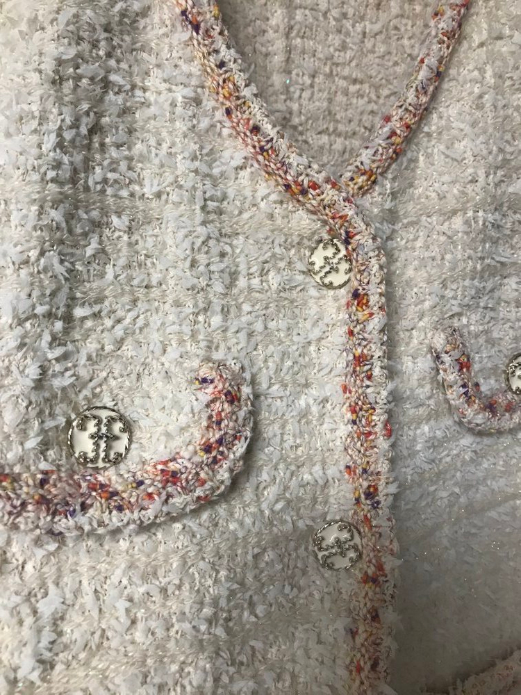 타임 트위드 니트 자켓 가디건 이미지