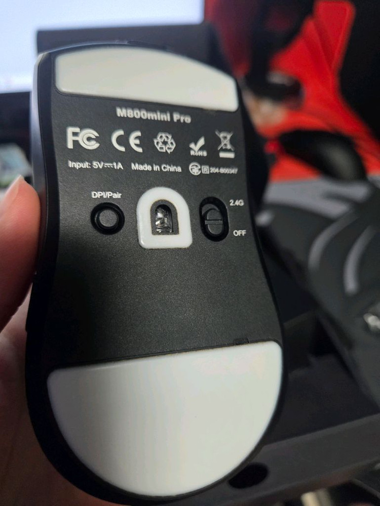 delux m800mini pro 바미니쉘 무선 마우스 이미지