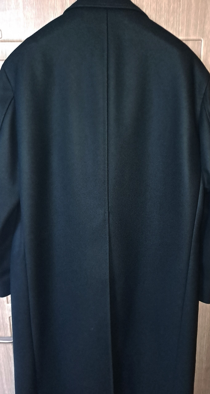 가넷옴므 차콜그레이 더블 6버튼 캐시미어 혼방 오버핏 코트 mtr원단 이미지