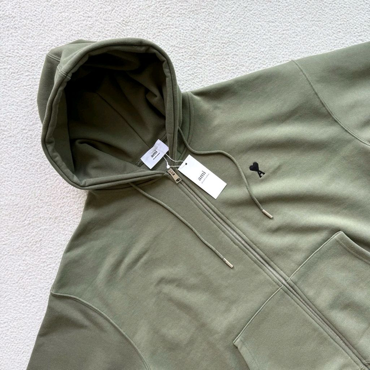 아미 뉴시즌 드 꾀흐 지퍼 스웨트 셔츠 이미지