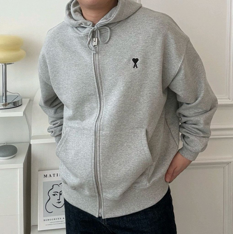 아미 뉴시즌 드 꾀흐 지퍼 스웨트 셔츠 이미지