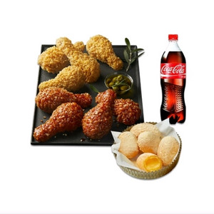BBQ 황금올리브 닭다리, 황금올리브 콤보, 황금올리브 후라이드 양념/ 굽네치킨 고추바사삭 갈비천왕,볼케이노 치킨 이미지