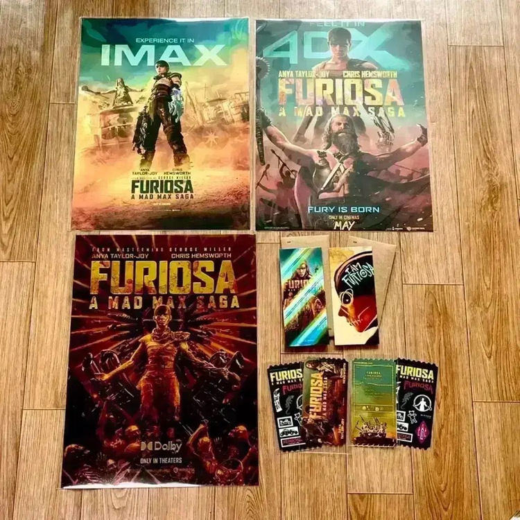퓨리오사 매드맥스 사가 포스터 아트카드TTT 오리지널티켓 오티 영화굿즈 이미지