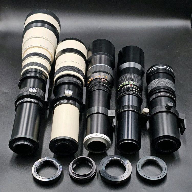 필름카메라 수동렌즈 망원렌즈 줌렌즈 단렌즈 캐논 펜탁스 니콘 이미지