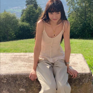 메이비베이비 슬리브리스 탑-라잇 베이지 이미지