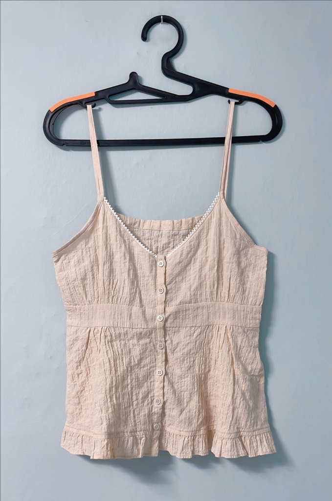 메이비베이비 슬리브리스 탑-라잇 베이지 이미지