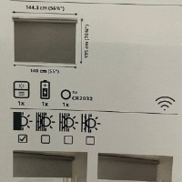 이케아 IKEA FYRTUR 퓌르투르 전동 암막블라인드,그레이 140x195cm 미개봉 새상품 판매해요 이미지