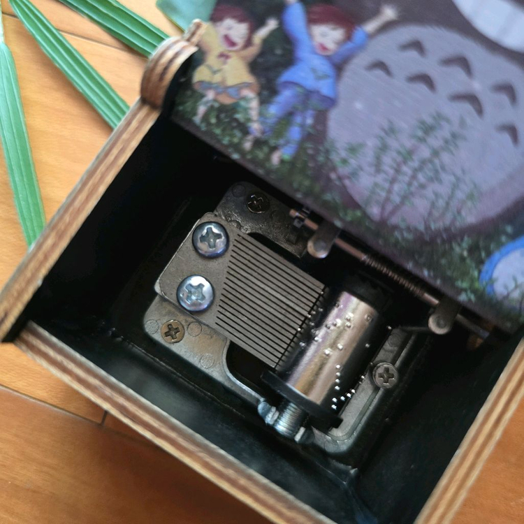 (새상품) 이웃집 토토로 수동 우드 오르골 이미지