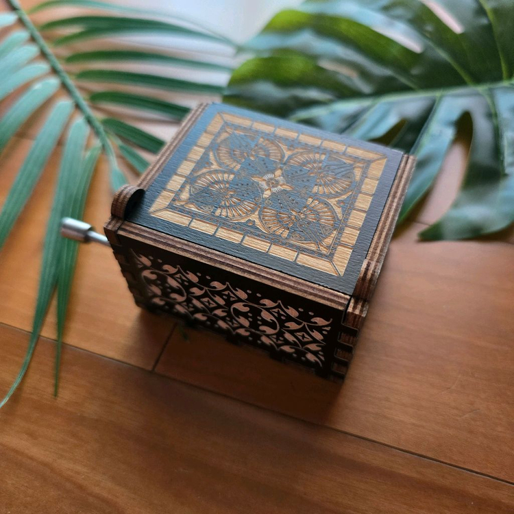 (새상품) 이웃집 토토로 수동 우드 오르골 이미지