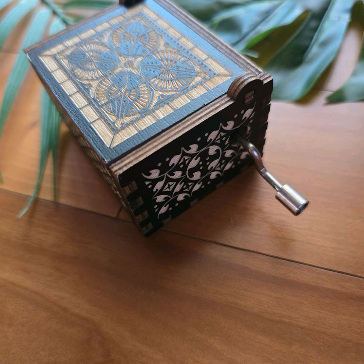 (새상품) 이웃집 토토로 수동 우드 오르골 이미지