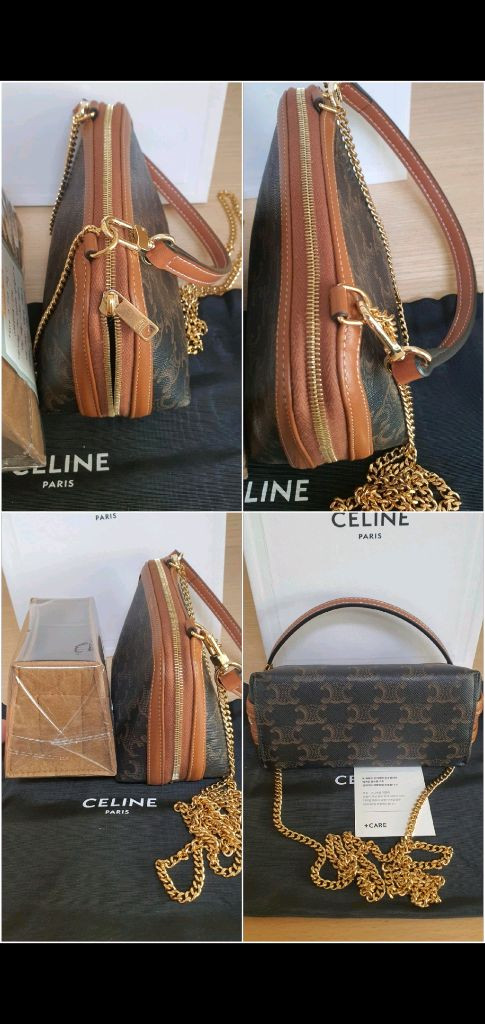 셀린느 트리옹프 크로스백/클러치백 새상품급 정품(감정서O)구찌프라다루이비통디올고야드샤넬보테가생로랑발렌시아가버버리가방 이미지