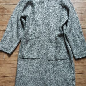 여성 55 66 프리 롱가디건 니트 가디건 블랙 그레이 이미지