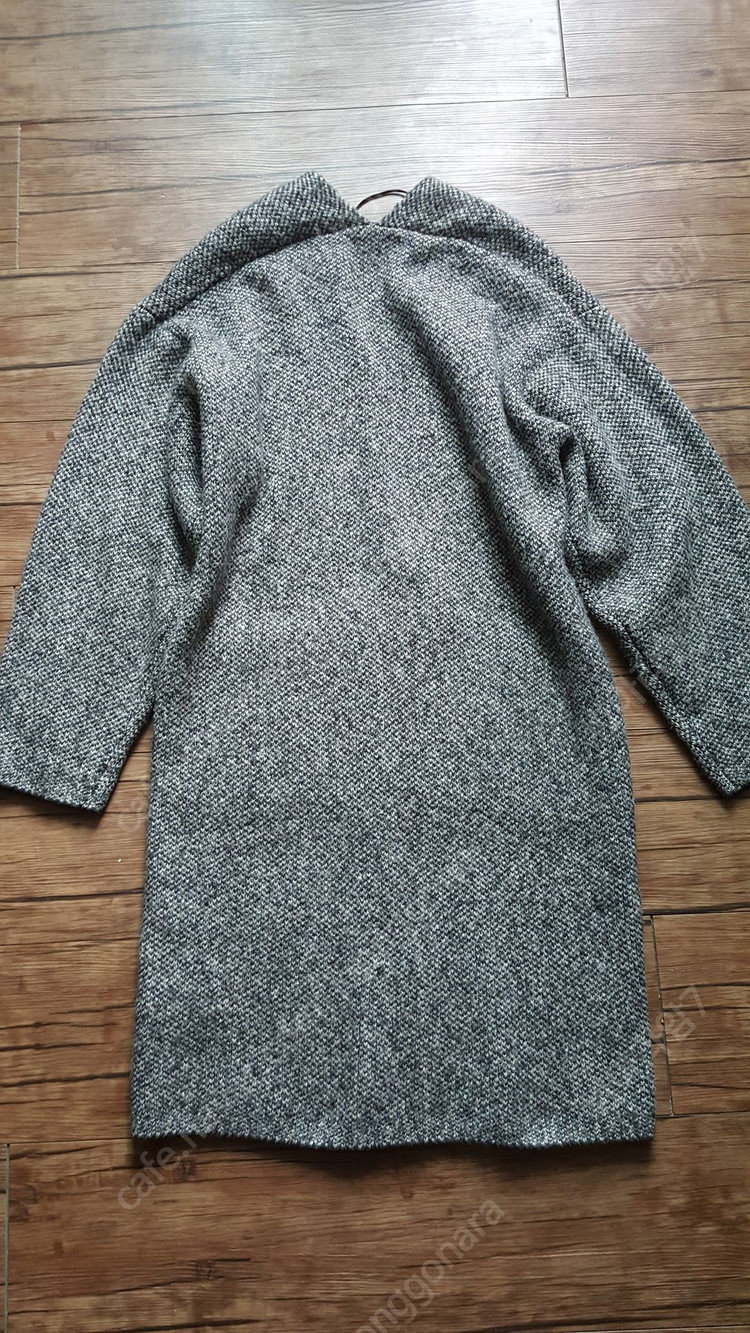 여성 55 66 프리 롱가디건 니트 가디건 블랙 그레이 이미지