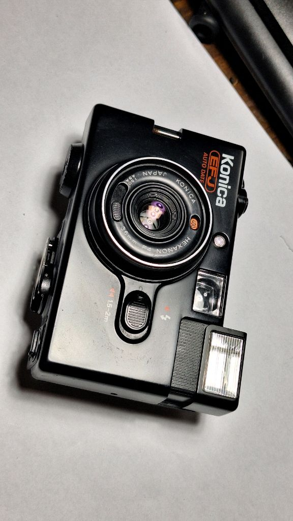 코니카 EFJ 필름카메라 빈티지 레트로 로모 앤틱 y2k 일본 감성 필카 촬영 사진 이미지