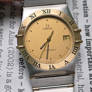 빈티지 오메가 컨스틸레이션 골드콤비 하프바 쿼츠 남성용 브레이슬릿 ver. 이미지