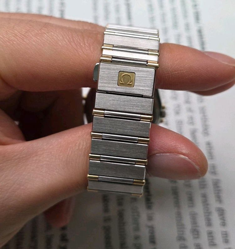 빈티지 오메가 컨스틸레이션 골드콤비 하프바 쿼츠 남성용 브레이슬릿 ver. 이미지