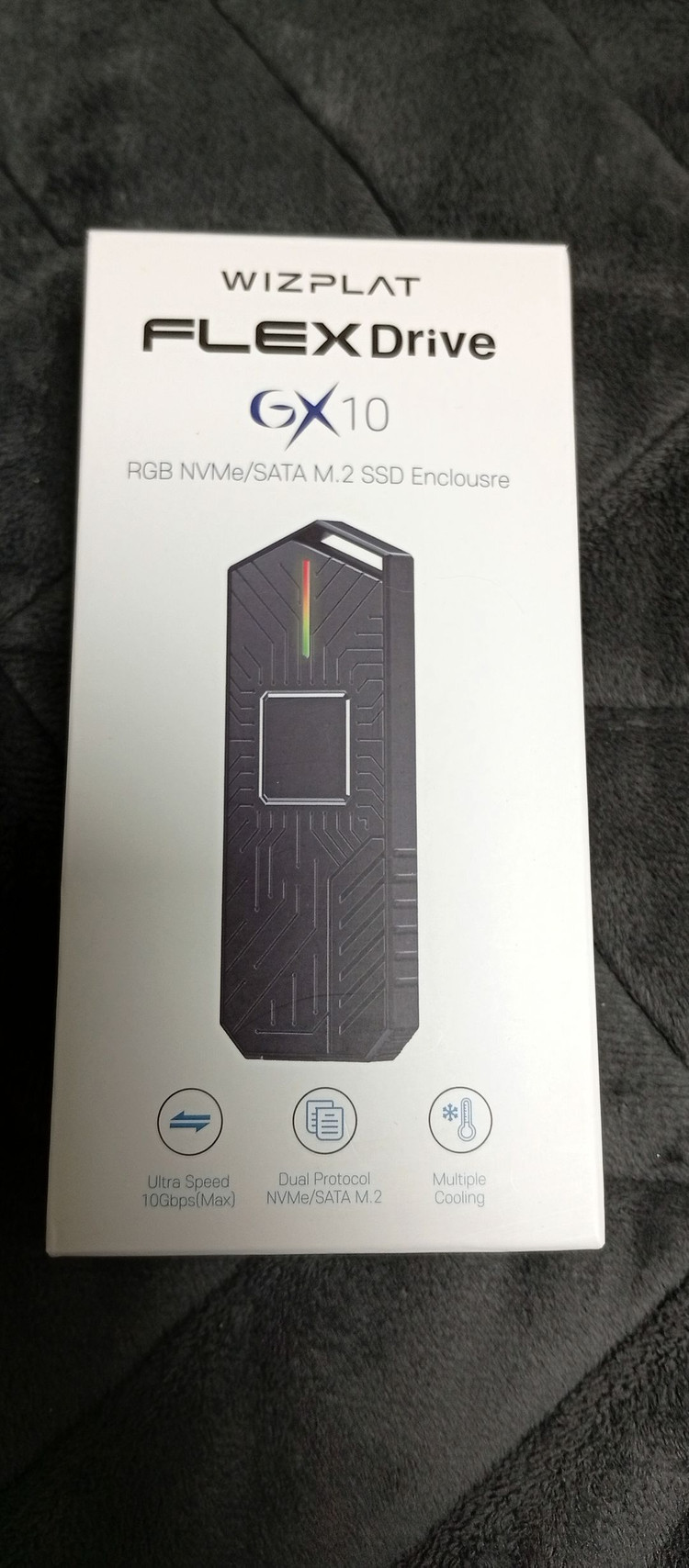 위즈플랫 FLEX DRIVE GX10 M.2 외장케이스 팝니다 이미지