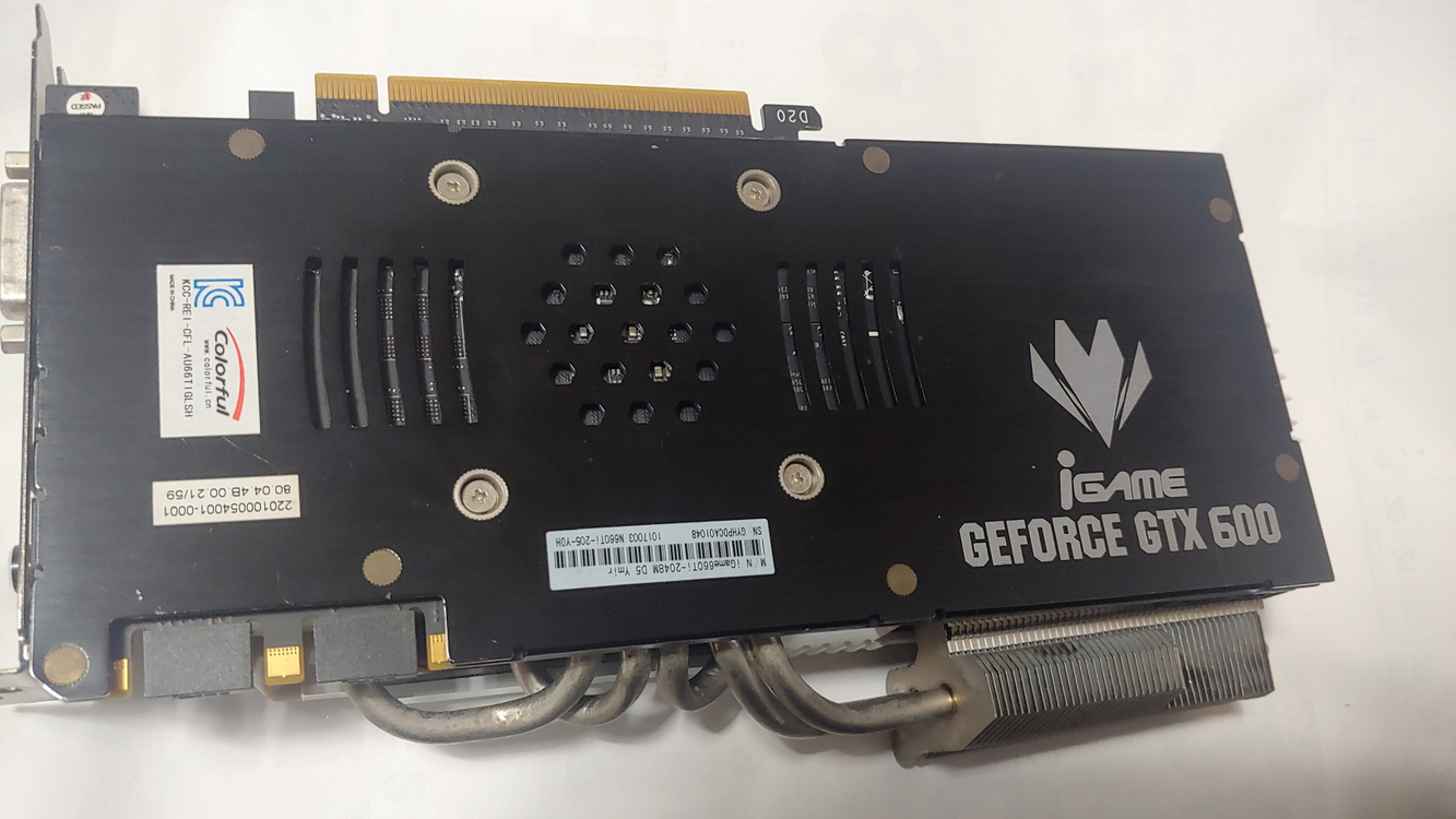 컬러풀 지포스 GTX660 TI 2GB (작동O,쿨러파손) 팝니다.. 이미지
