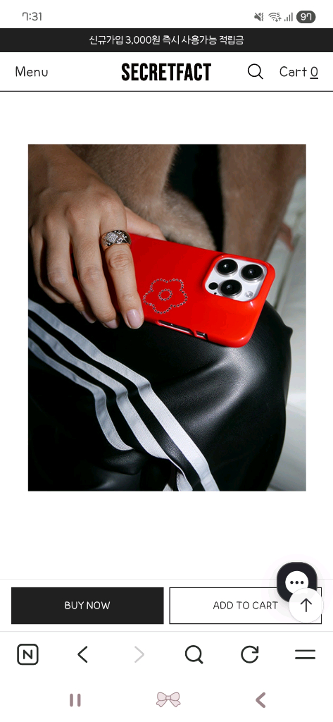 secretfact 갤럭시s25 스와로브스키 케이스 이미지