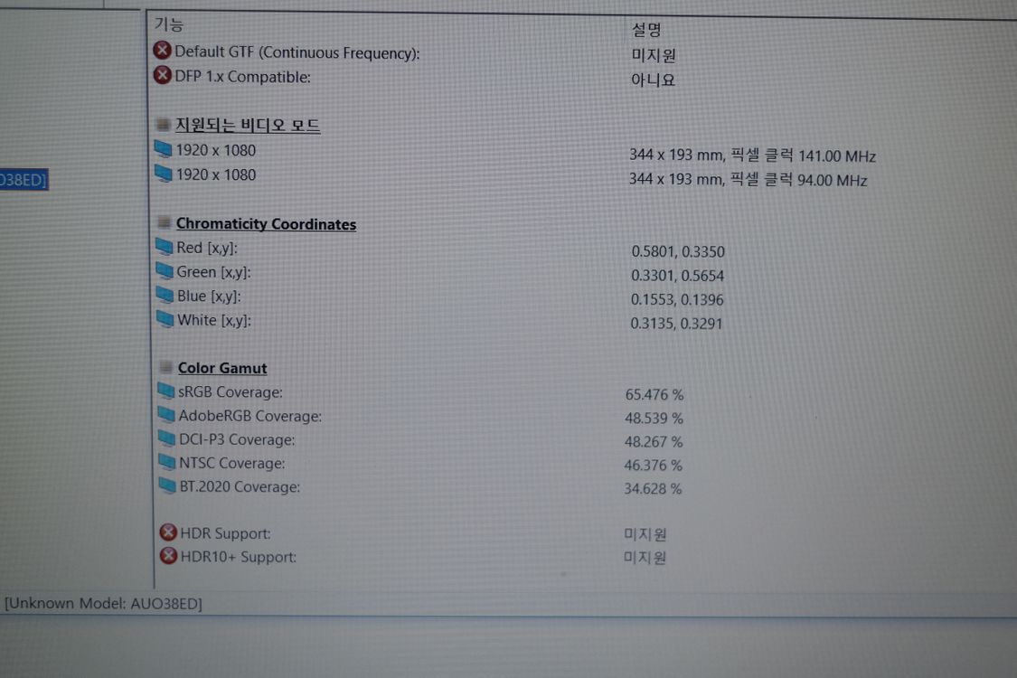HP 15-ac654tu 노트북 부품용 (15.6인치 액정) 이미지