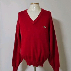 95)라코스테 남성 해외판 브이넥 니트 스웨터 이미지