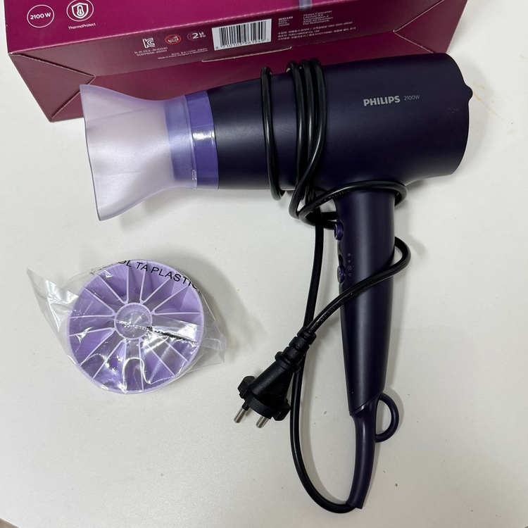 필립스 3000 시리즈 듀얼 에어케어 헤어드라이기 새제품 팝니다. PHILIPS BHD340/19 이미지