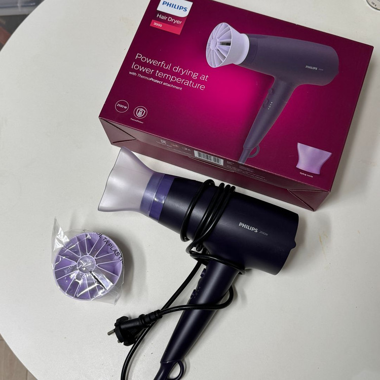 필립스 3000 시리즈 듀얼 에어케어 헤어드라이기 새제품 팝니다. PHILIPS BHD340/19 이미지