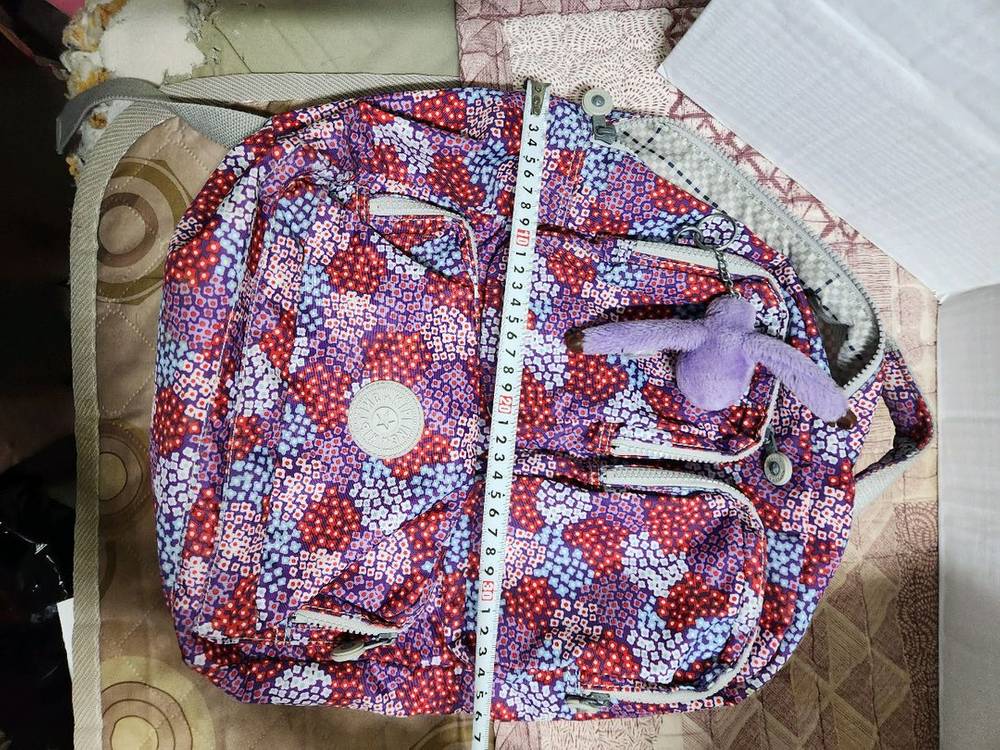 플로럴 패턴 백팩 키플링 이미지