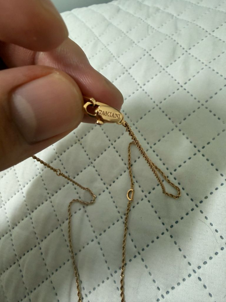 18k 다미아니 벨에포크 목걸이 로즈골드 라지 이미지