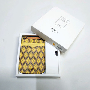 지오지아 카드지갑 목걸이형 옐로우 새제품 국산 이미지