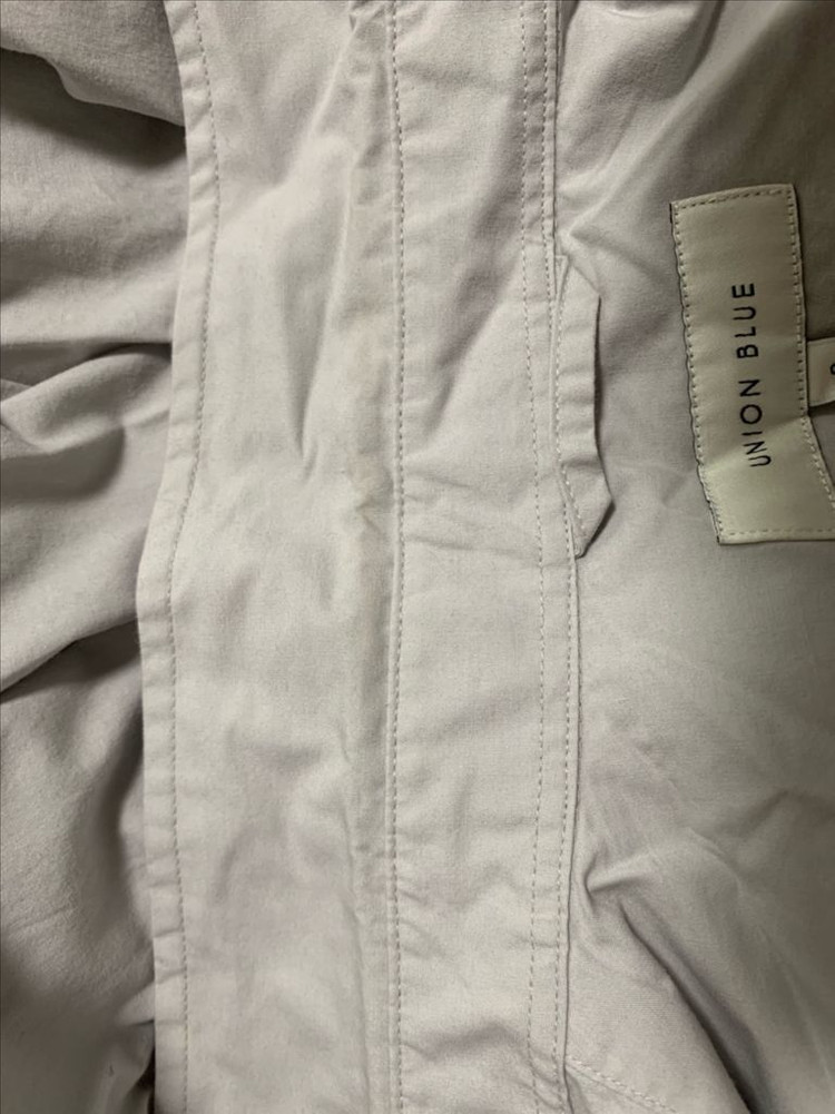 유니온블루 LAUNDRY SHIRT 그레이 색상 s사이즈판매 이미지