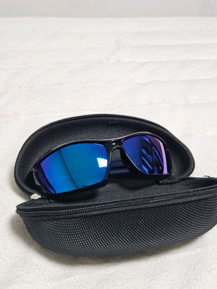 (새것) 블루미러렌즈 스포츠 선글라스 런닝 자전거 편광 틴트안경 이미지
