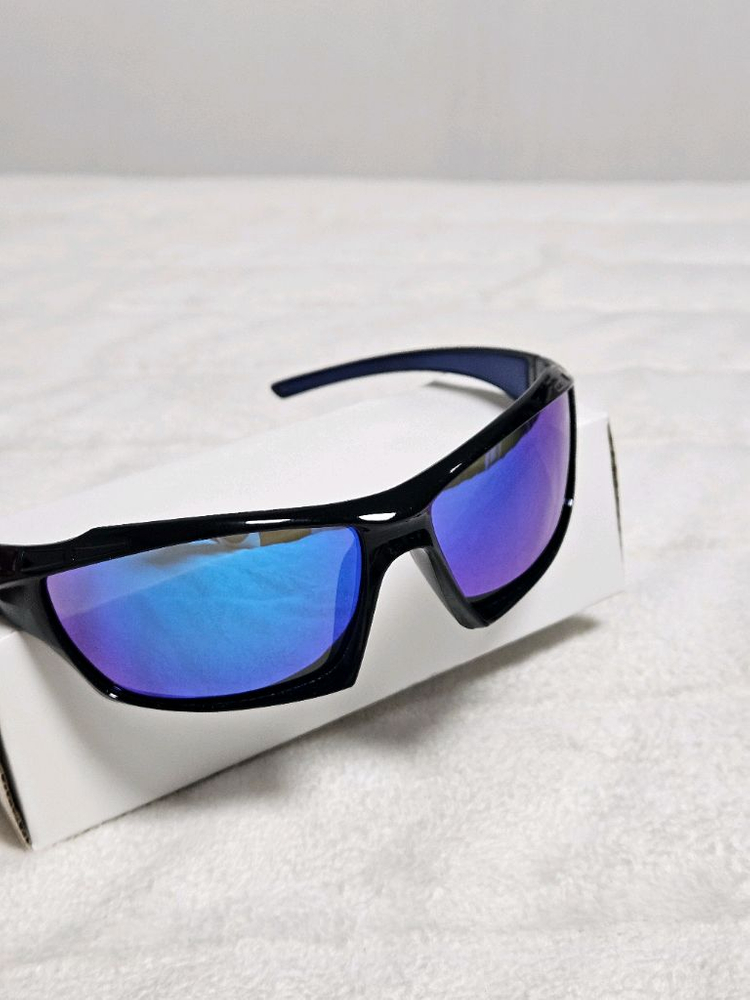 (새것) 블루미러렌즈 스포츠 선글라스 런닝 자전거 편광 틴트안경 이미지
