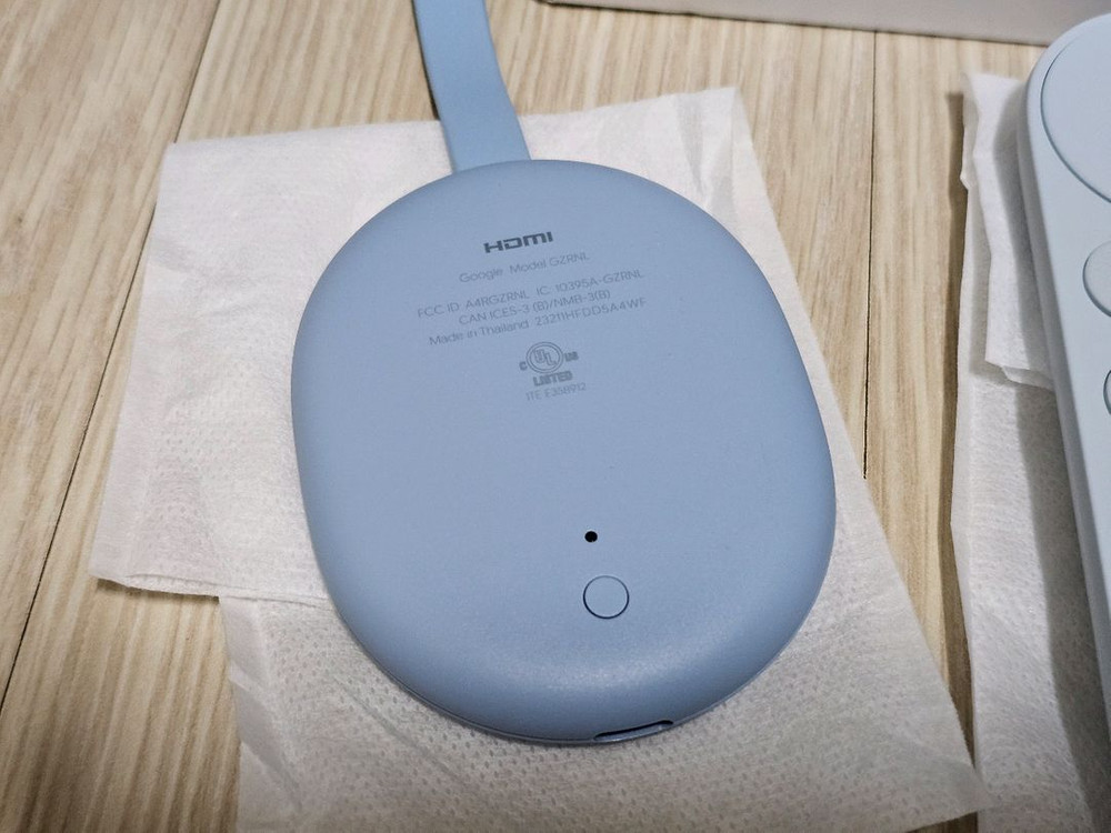 구글 크롬캐스트 4세대 4K 스카이블루 이미지