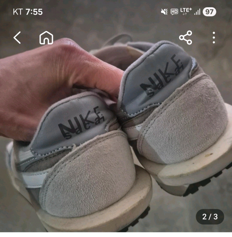 나이키 사카이 와플회색 운동화 (245입니다) 이미지