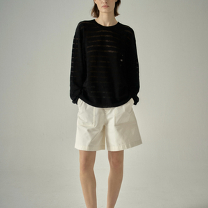 파사트패턴 퍼티그 버뮤다 팬츠_ivory -S사이즈 이미지