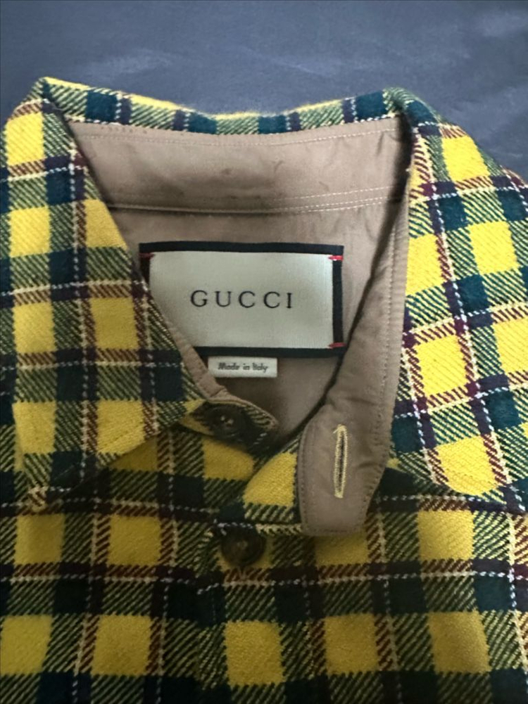 구찌 / UFO 체크 셔츠자켓 / 40 이미지