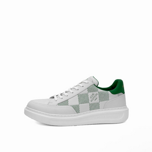 [9] 루이비통 남성 비버리 힐스 다미에 트레이너 스니커즈 화이트 그린 이미지