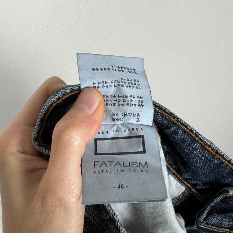 페이탈리즘/슬림핏 청바지 스키니 진 여M/라덴 이미지