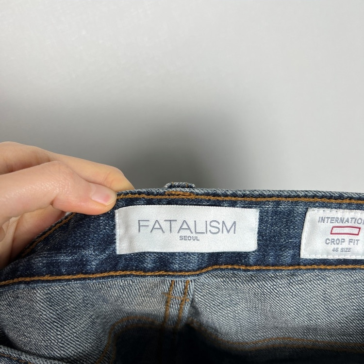 페이탈리즘/슬림핏 청바지 스키니 진 여M/라덴 이미지